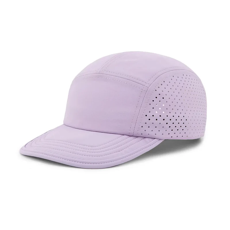 Lightweight Recycled Nylon Blank 5-Panel Cap with Laser-Cut Ventilation | NSP5