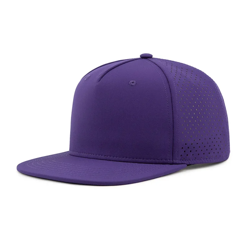 Recycled Performance Blank Snapback Hat, Flat Bill | PSN5