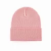 100% RPET Knit Blank Cuffed Beanie-pink-PBN0110