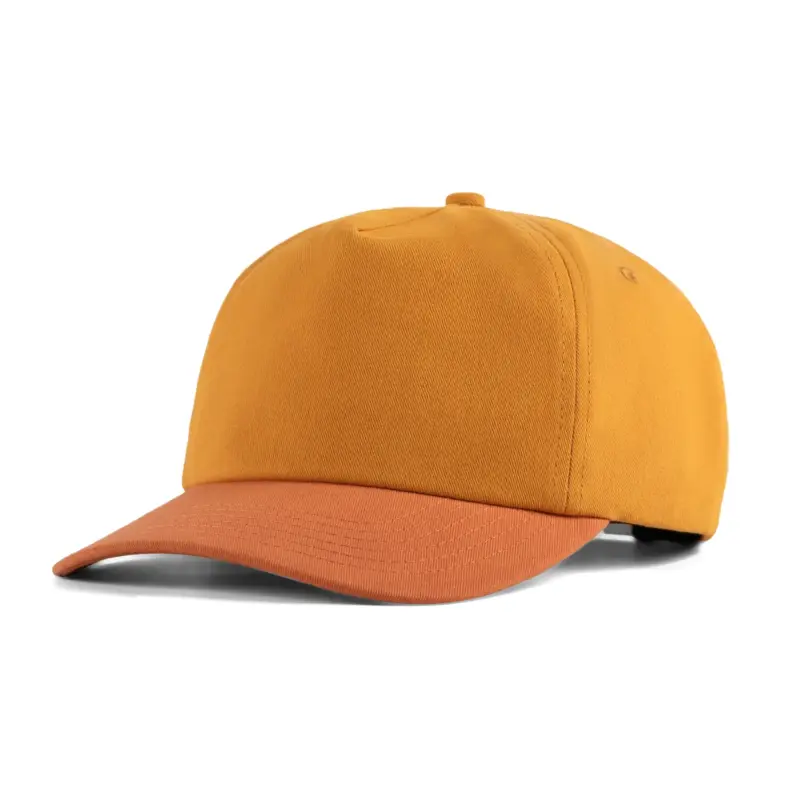 Organic Cotton rPET Two-Tone Vacation Blank Baseball Cap – Family Set-Yellow&Orange-FOS515-main image