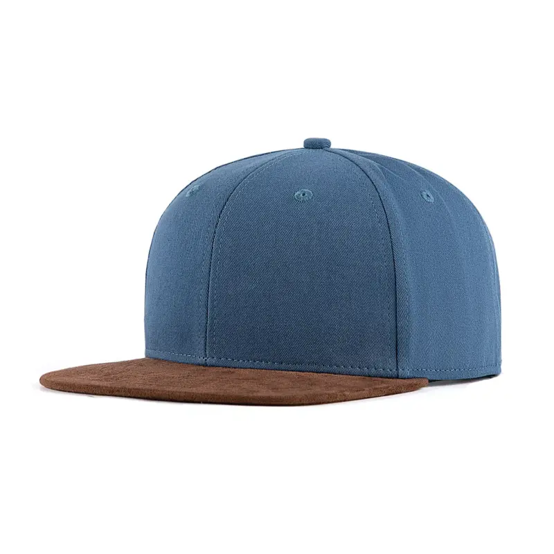 Sustainable Family Blank Baseball Hat - Organic Cotton & rPET Suede for Adults & Kids-blue-FSS603-main image